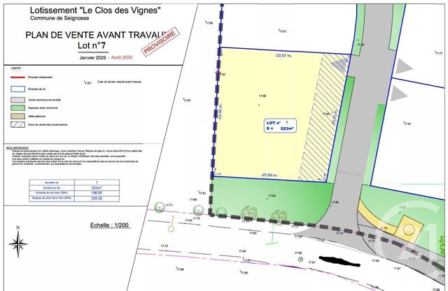 Terrain à vendre SEIGNOSSE